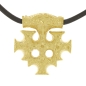 Preview: celtic field - Anhänger Hiddenseekreuz (mittlere Größe) massiv 585 Gold