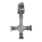 Preview: Anhänger Thors Hammer aus Island (Wolfskreuz) 925 Silber