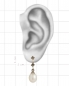 Mobile Preview: Ohrringe Silber Süßwasserperle Markasite