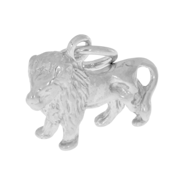 Preview: Sterlingsilber Schmuckanhänger Löwe – Tierkreiszeichen Anhänger aus massivem 925 Silber