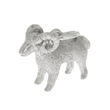 Sterlingsilber Schmuckanhänger Widder – Tierkreiszeichen Anhänger aus massivem 925 Silber