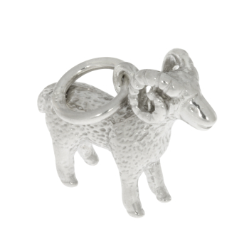 Sterlingsilber Schmuckanhänger Widder – Tierkreiszeichen Anhänger aus massivem 925 Silber