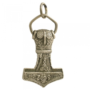 celtic field - Anhänger Thors Hammer 925/ Silber antik