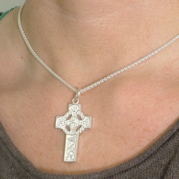 celtic field - Anhänger Keltisches Kreuz 925 Silber