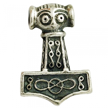 celtic field - Anhänger Thors Hammer aus Östergotland klein 925 Silber antik