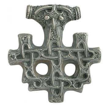 celtic field - Anhänger Thors Hammer 925 Silber antik