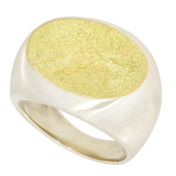 unique avenue - Ring 925 Silber 750 Gold
