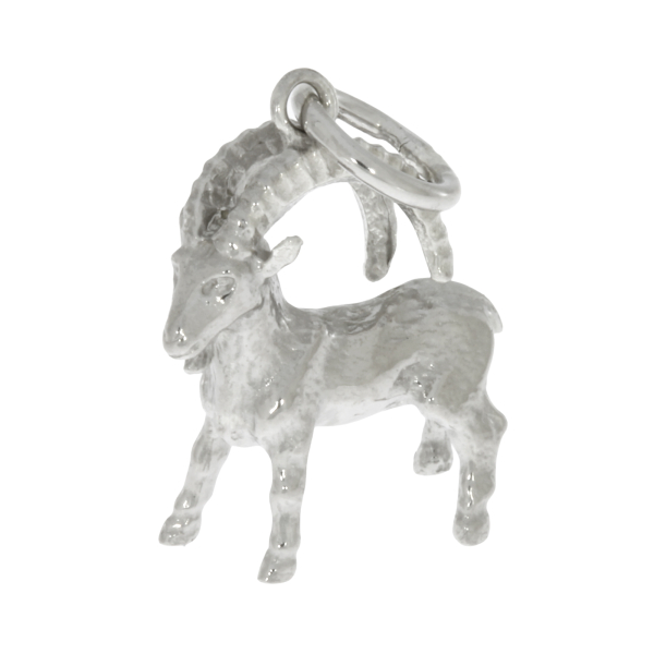 preciouse lane - Anhänger 925 Silber rhodiniert Tierkreiszeichen STEINBOCK