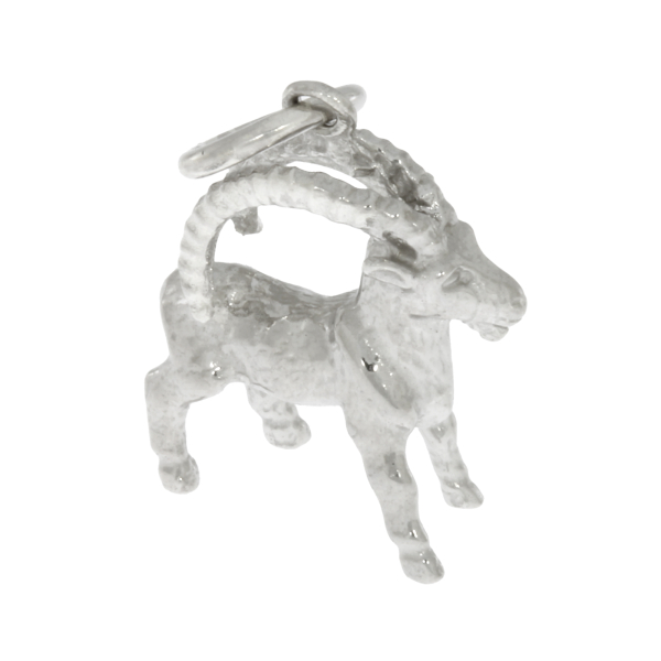 preciouse lane - Anhänger 925 Silber rhodiniert Tierkreiszeichen STEINBOCK