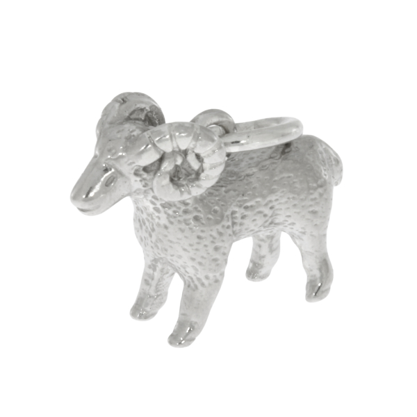 Sterlingsilber Schmuckanhänger Widder – Tierkreiszeichen Anhänger aus massivem 925 Silber
