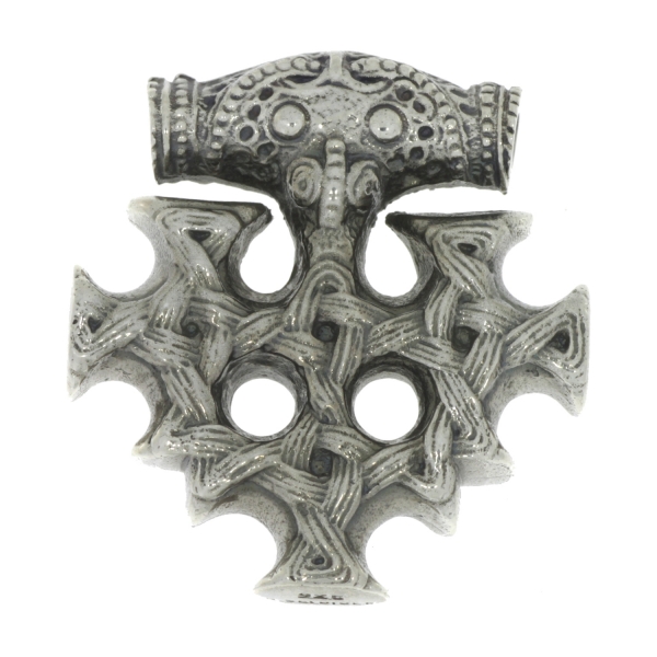 celtic field - Anhänger Hiddenseekreuz (mittlere Größe) massiv 925 Silber antik