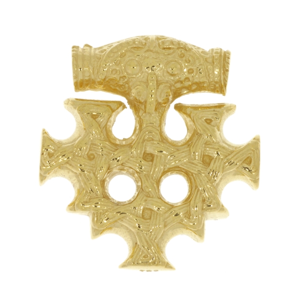 celtic field - Anhänger Hiddenseekreuz (mittlere Größe) massiv 585 Gold