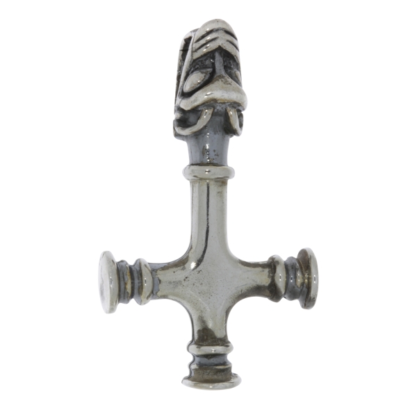 Anhänger Thors Hammer aus Island (Wolfskreuz) 925 Silber