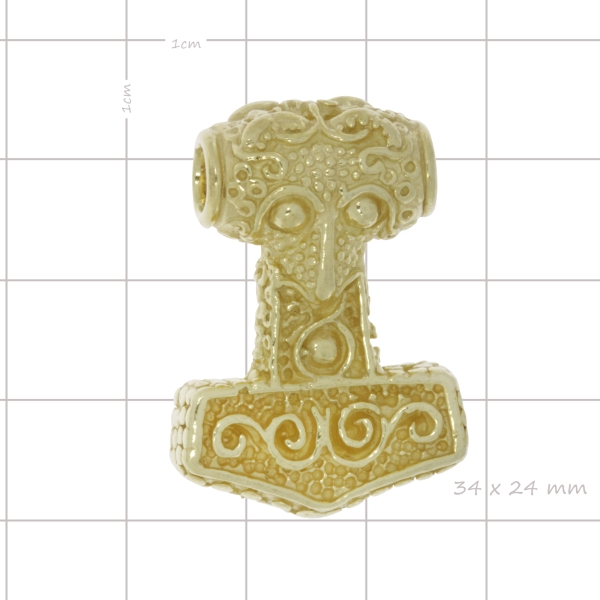 Thors-Hammer-massiv-SIlber-925-Antik-vergoldet