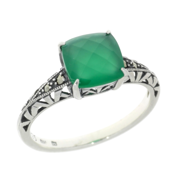 Esse Ring Silber Spinell Markasiten