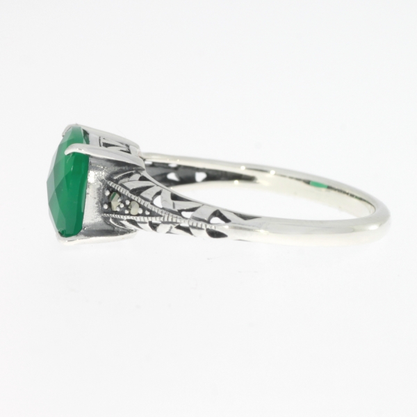 Esse Ring Silber Chalzedon Markasiten