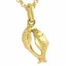 preciouse lane - Anhänger 585 Gold Tierkreiszeichen FISCHE